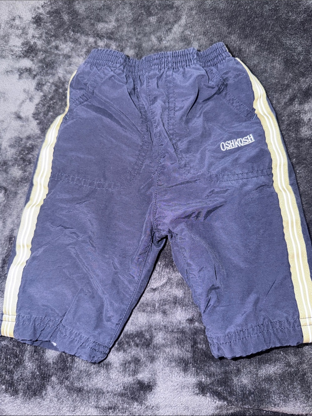 OshKosh B'gosh Navy Jogger Pants with Gold Side Stripes